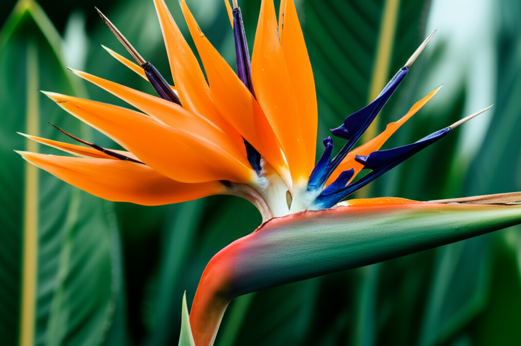 Bird of Paradise in camera view